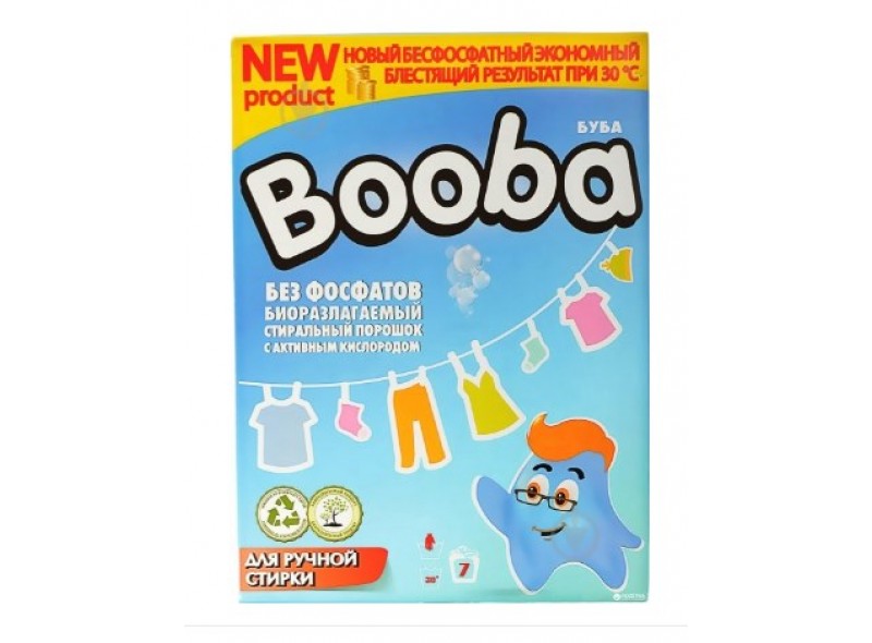 Порошок для прання Booba для дитячого одягу 350 г, к/к (97-005) Порошок для прання Booba для дитячого одягу 350 г, к/к (97-005)